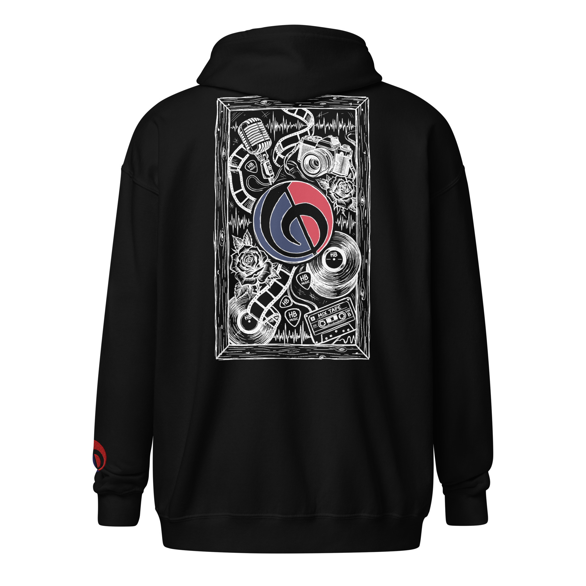 Music Made Me zip hoodie - Image 2