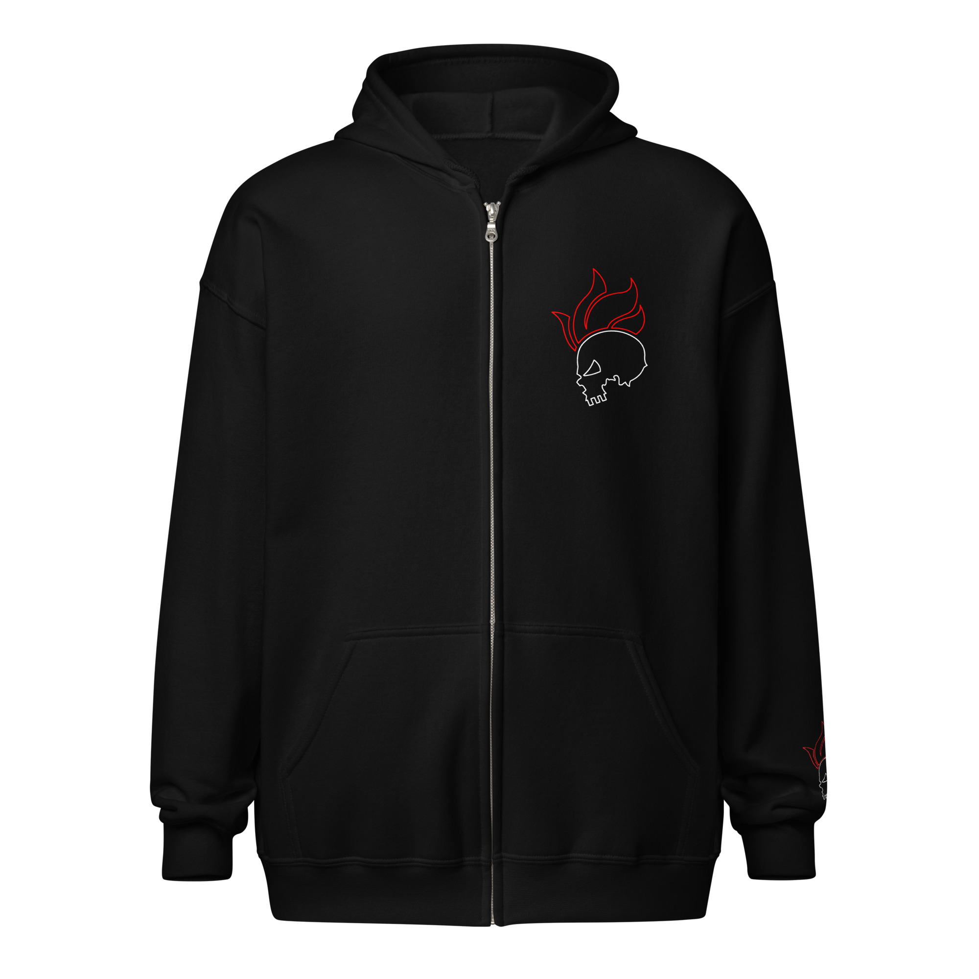 Wolf zip hoodie