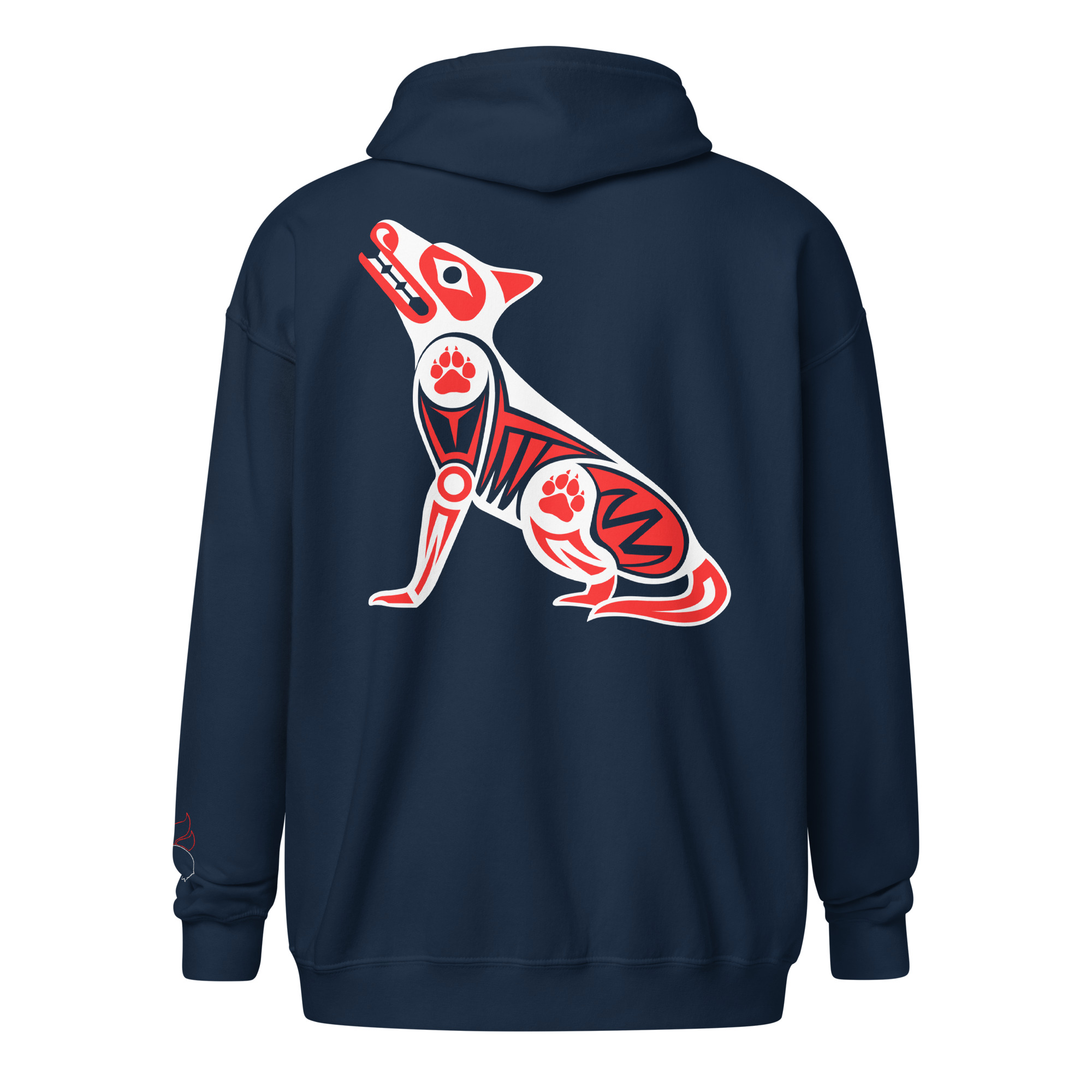 Wolf zip hoodie - Image 4