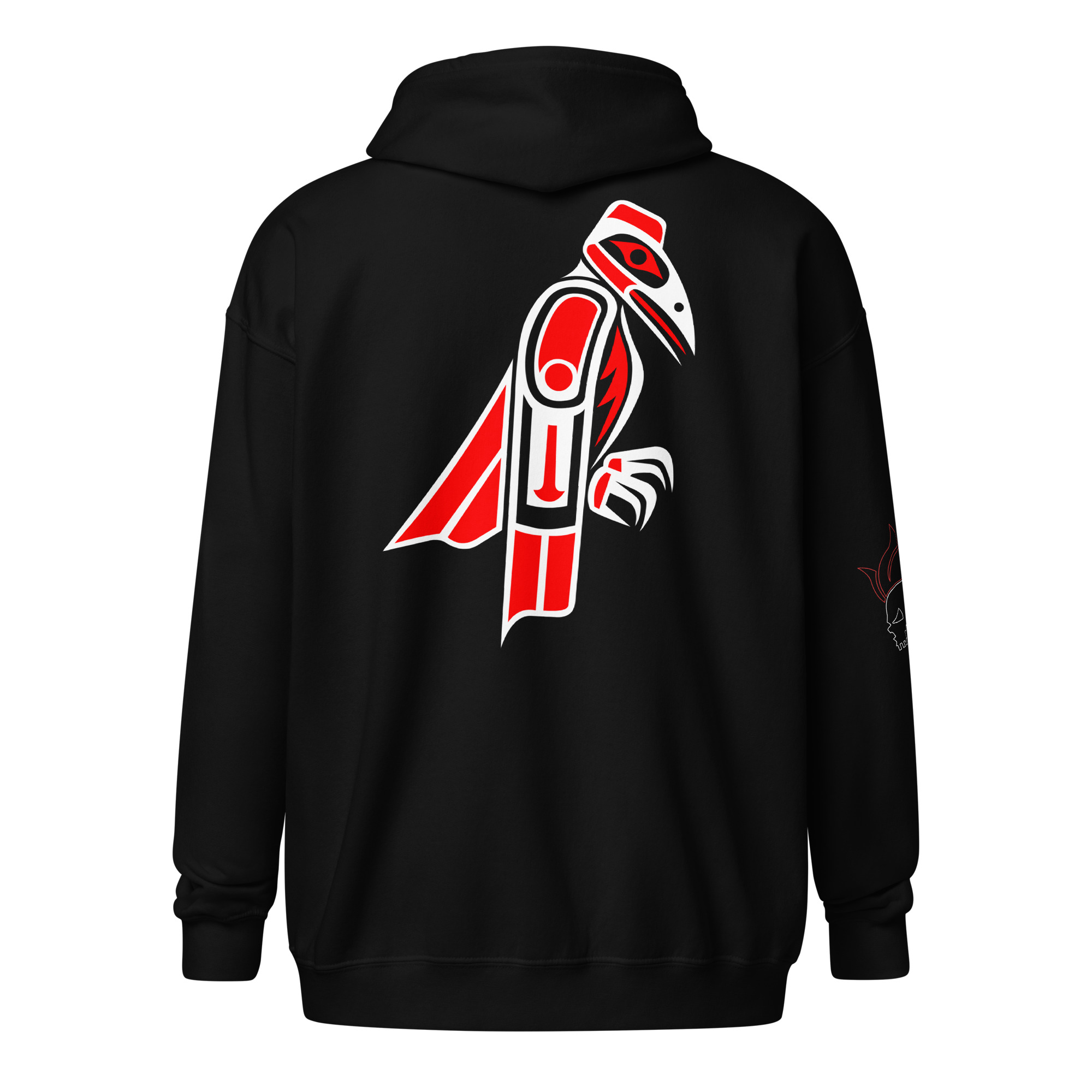 Raven heavy blend zip hoodie - Image 3