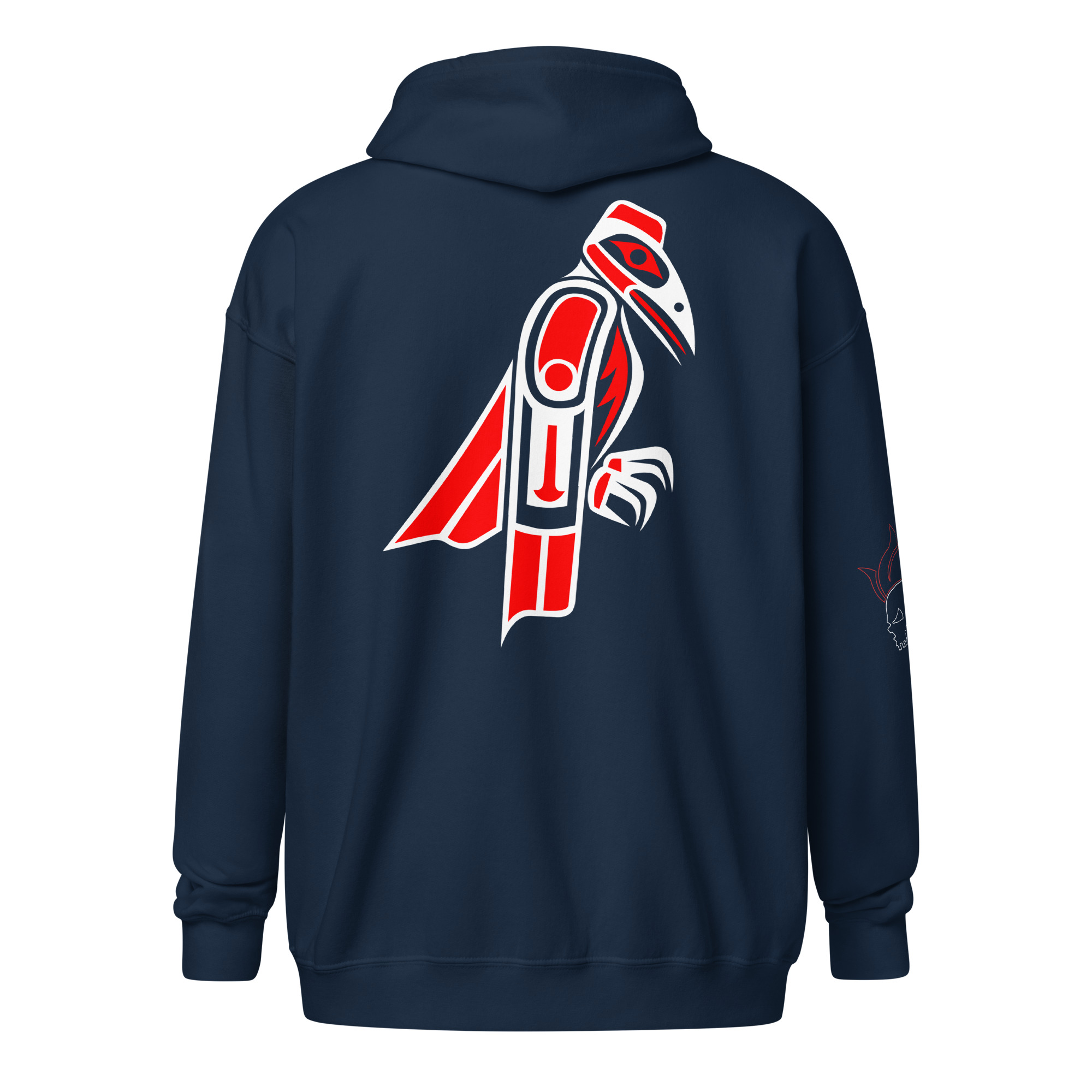 Raven heavy blend zip hoodie - Image 5
