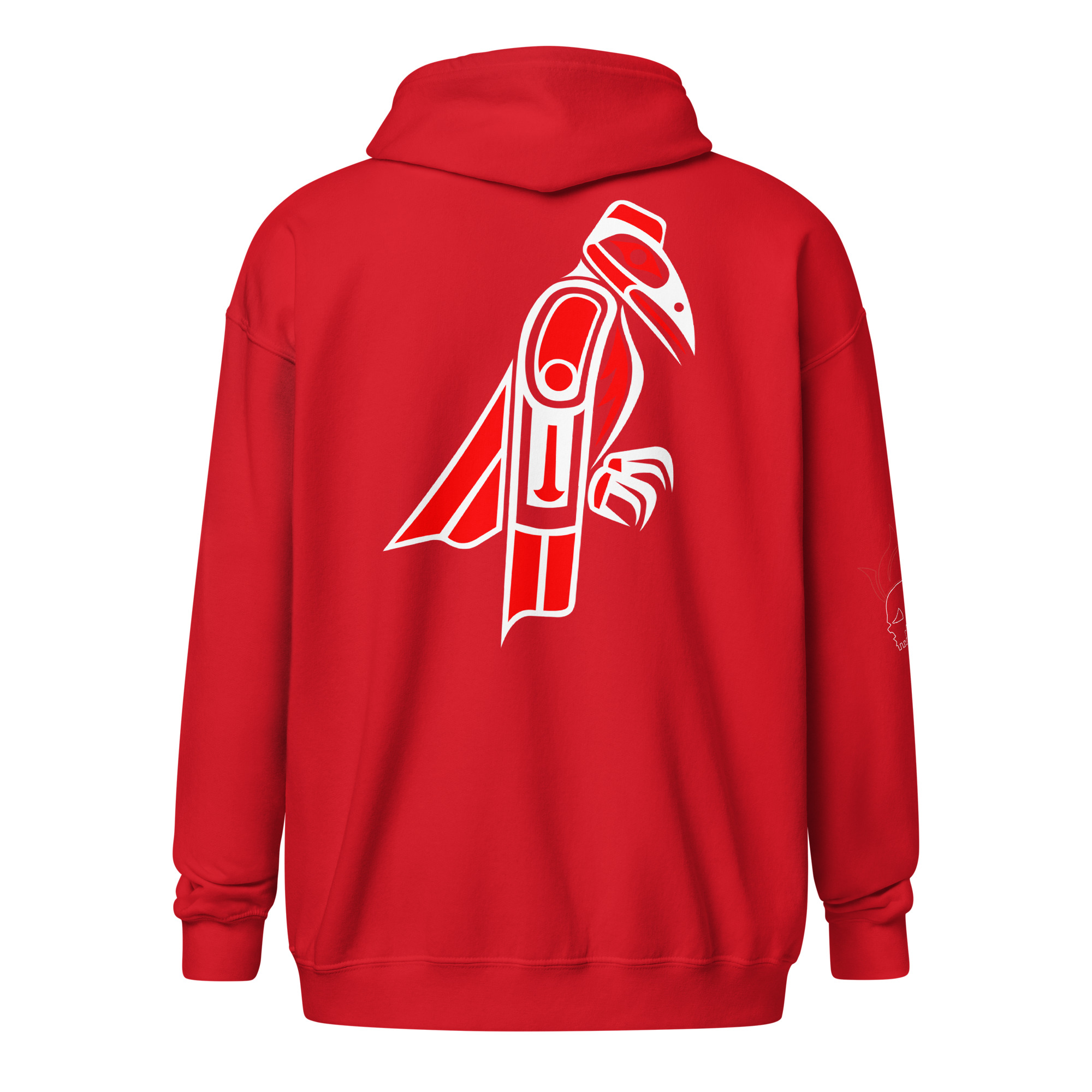 Raven heavy blend zip hoodie - Image 6